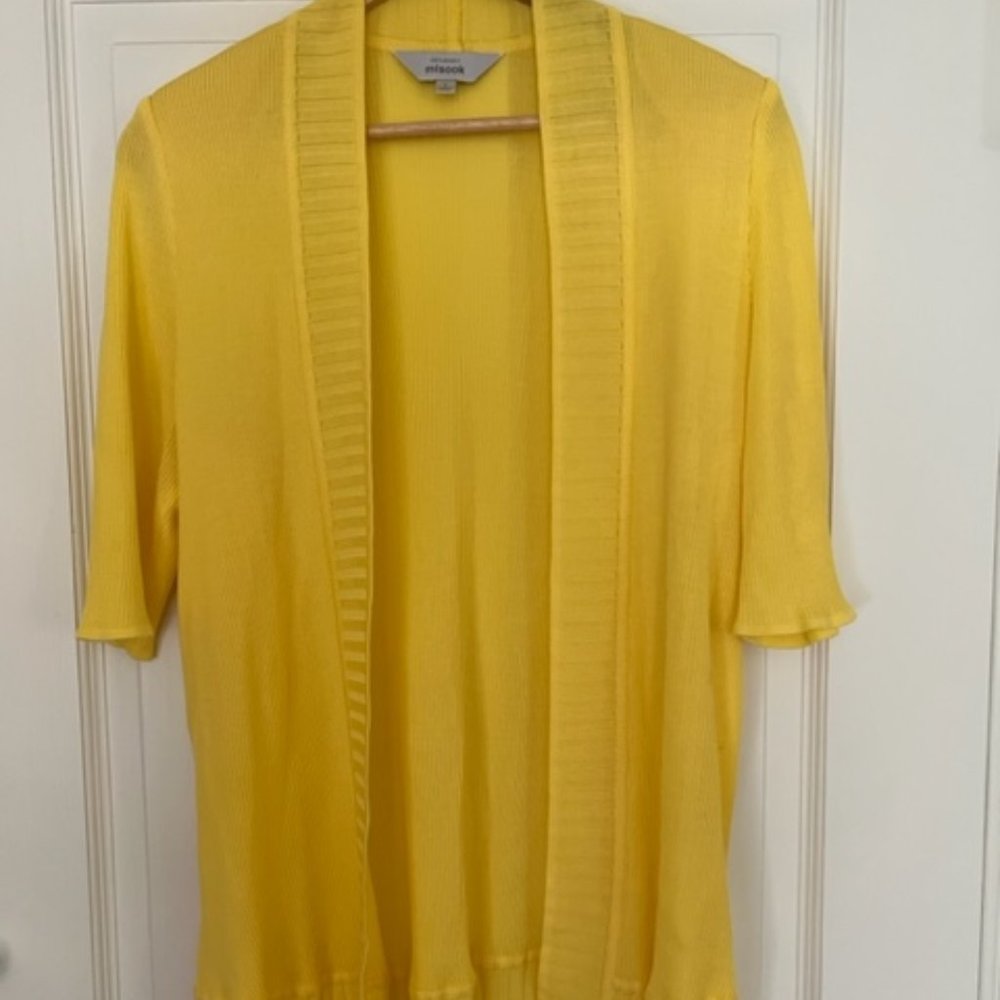 Sunny Yellow Lightweight Open Cardigan